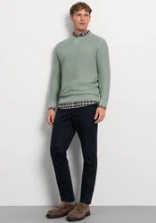 OLYMP Rundhalspullover Strick Casual 