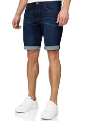 Indicode Herren Sommer Jeans Shorts B556a Dunkelblau/Hellblau/Blau