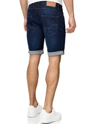 Indicode Herren Sommer Jeans Shorts B556a Dunkelblau/Hellblau/Blau
