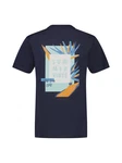 LERROS T-Shirt mit Print Dunkelblau/Blau