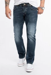 Straight-Jeans Herren Jeans Stonewashed Blau RC-2279