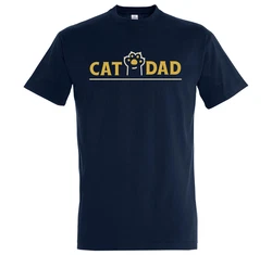 Youth Designz Print-Shirt Cat Dad Herren T-Shirt 