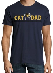 Youth Designz Print-Shirt Cat Dad Herren T-Shirt 