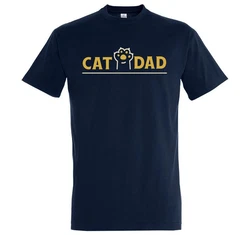Youth Designz Print-Shirt Cat Dad Herren T-Shirt 