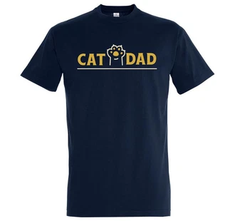 Youth Designz Print-Shirt Cat Dad Herren T-Shirt Youth Designz Print-Shirt Cat Dad Herren T-Shirt