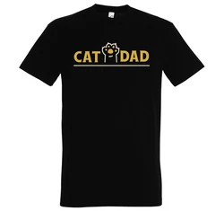 Youth Designz Print-Shirt Cat Dad Herren T-Shirt Braun/Grau