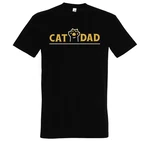 Youth Designz Print-Shirt Cat Dad Herren T-Shirt Braun/Grau