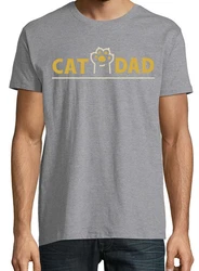 Youth Designz Print-Shirt Cat Dad Herren T-Shirt 