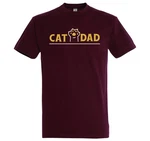 Youth Designz Print-Shirt Cat Dad Herren T-Shirt Braun/Grau