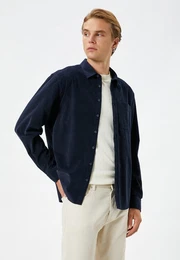 Langarmshirt Langrmelig Regular Shirt
