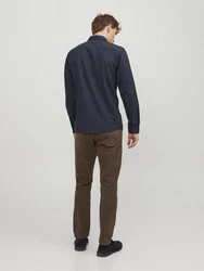 JACK & JONES Hemd 'JJEClassic' Dunkelblau
