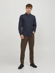 JACK & JONES Hemd 'JJEClassic' Dunkelblau