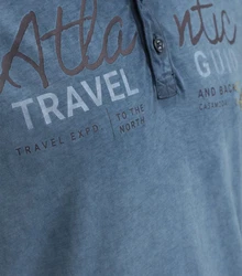 CASAMODA Shirt Grau/Blau/Dunkelblau