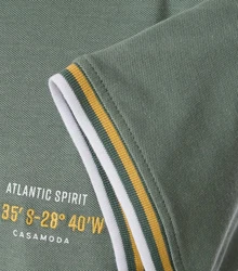 CASAMODA Polo-Shirt uni Grün/Dunkelgrün/Hellgrün