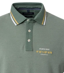 CASAMODA Polo-Shirt uni Grün/Dunkelgrün/Hellgrün