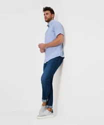 Brax Stoffhose Style CHUCK Hellblau/Blau/Dunkelblau