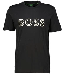 BOSS T-Shirt Regular Fit Schwarz/Braun/Gold/Rosa
