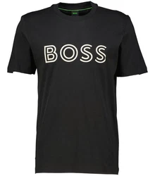 BOSS T-Shirt Regular Fit Schwarz/Braun/Gold/Rosa