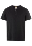 camel active T-Shirt NOS Henley Schwarz/Dunkelgrau/Beige/Grau