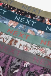 Next Bandeau-Bikini-Top Boxershorts (4er-Pack) Dunkelblau/Mischfarben/Rot