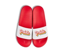 Youth Designz Pride Unisex Badelatschen Flip Flops Badeschuh Rot/Weiß/Creme/Rosa