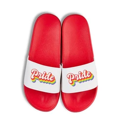 Youth Designz Pride Unisex Badelatschen Flip Flops Badeschuh Rot/Weiß/Creme/Rosa