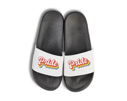 Youth Designz Pride Unisex Badelatschen Flip Flops Badeschuh Weiß/Creme/Braun