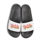 Youth Designz Pride Unisex Badelatschen Flip Flops Badeschuh Weiß/Creme/Braun