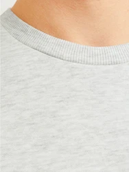 Jack & Jones Sweatshirt JJFERRIS SWEAT CREW NECK Grau/Hellgrau