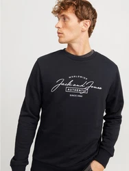 Jack & Jones Sweatshirt JJFERRIS SWEAT CREW NECK Dunkelblau/Blau/Schwarz