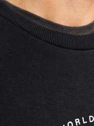 Jack & Jones Sweatshirt JJFERRIS SWEAT CREW NECK Dunkelblau/Blau/Schwarz