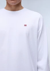 Napapijri Langarmshirt Salis Weiß/Lila/Rosa/Hellblau