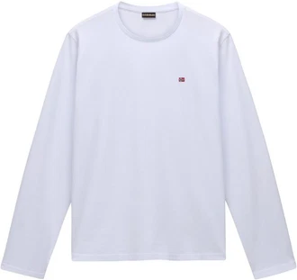 Napapijri Langarmshirt Salis Weiß/Lila/Rosa/Hellblau