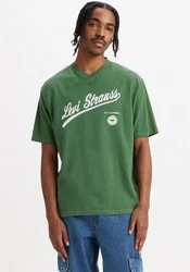 Levi's V-Shirt GRAPHIC VNECK TEE Grün/Dunkelgrün