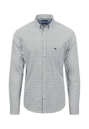 Hemdjacke mit Print Muster
