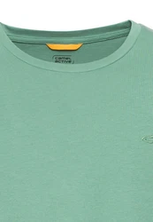 camel active T-Shirt mit Logostickerei 