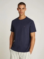 TOMMY HILFIGER T-Shirt 'Ess Seasonal' Dunkelblau/Hellblau