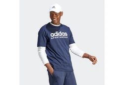 adidas Sportswear T-Shirt SPW TEE Dunkelblau/Lila/Grau