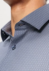 OLYMP Businesshemd Level Five body fit Grau/Dunkelblau/Blau