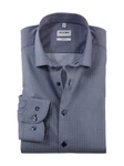 OLYMP Businesshemd Level Five body fit Grau/Dunkelblau/Blau