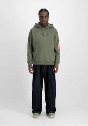 Alpha Industries Hoodie Camo Panel Camo