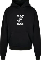 Merchcode Kapuzensweatshirt NITM-Whirled Back x Ultra Heavy Hoody (1-tlg) Schwarz/Rot/Hellblau/Braun