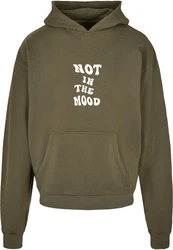 Merchcode Kapuzensweatshirt NITM-Whirled Back x Ultra Heavy Hoody (1-tlg) Dunkelgrün/Khaki