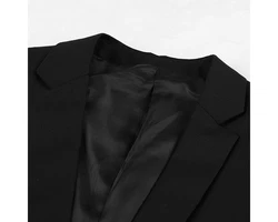 Allthemen Sakko Herren Anzugjacke Slim Fit Business Schwarz/Dunkelgrau