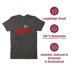 Shirtracer T-Shirt Trkiye Fanartikel EM Trkei Wappen 2024 Fussball Fanartikel 