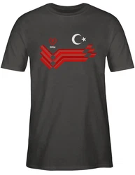 Shirtracer T-Shirt Trkiye Fanartikel EM Trkei Wappen 2024 Fussball Fanartikel 
