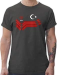 Shirtracer T-Shirt Trkiye Fanartikel EM Trkei Wappen 2024 Fussball Fanartikel 