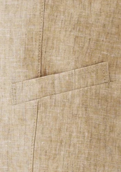 Carl Gross Anzugweste Khaki/Beige/Braun/Weiß