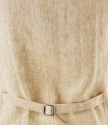 Carl Gross Anzugweste Khaki/Beige/Braun/Weiß