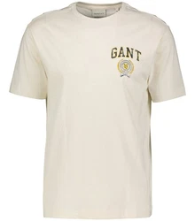Gant T-Shirt CREST GRAPHIC Regular Fit Khaki/Grau/Dunkelblau